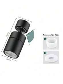 New 2-Mode Kitchen Faucet Head, 360° Rotatable Adjustable Filter, Kitchen Sink Faucet Aerator With Splash Guard. Kitchen Items Kitchen Accessories Kitchen Tools - Multicolor - View 8