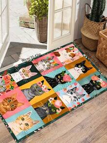 Thảm họa tiết mèo, quà tặng trang trí cho người yêu mèo, thảm dễ thương sáng tạo, thảm trang trí nhà đa năng, phù hợp cho phòng khách, phòng ngủ, hành lang, nhà bếp, phòng tắm, phòng chơi game, phòng học, tủ quần áo, phòng trẻ em, không gian ngoài trời, phong cách tối giản Bắc Âu, vật dụng trang trí nhà cửa thiết yếu. - Nhiều màu - Xem 18