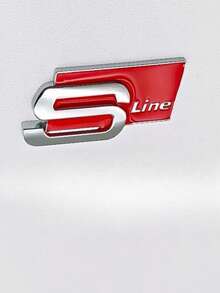 适用于奥迪 Sline A1 A3 A4 A5 A7 Q2 Q5 Q7 TT SQ5 SQ7 B6 B7 的 3D 金属 S LINE 标志造型车贴徽章 - 均碼 - 查看 5