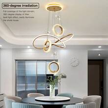 Modern Luxury New Crystal Flower Pendant Light For Bedroom, Dining Room, Living Room, LED Hallway, Staircase, Bar Counter Ceiling Light Fixture, Home Decor - Gold - View 3