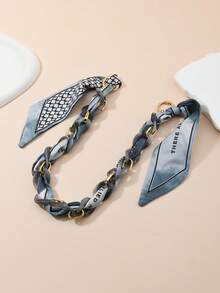 1 件合金链条围巾手机钱包带钩针编织 - 彩色 - 查看 7