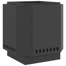 vidaXL Feuerstelle Schwarz 48 X 48 X 51 Cm Stahl - Black - View 2