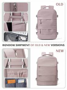 男女通用大号旅行背包，商务笔记本电脑背包，符合登机尺寸 40x20x25 厘米，符合航空公司标准，防水，多功能独立鞋仓，干湿分离，适合学生、通勤和笔记本电脑使用。