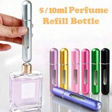 5/10ml Perfume Atomizer Spray Bottle, Single Packaging, Shiny Pink Perfume Bottle Spray Fragrance Pump Atomizer Bottle, Suitable For Travel, Living Room, Bedroom, Bathroom, House Decor, Travel Accessories, Wedding, Party, Birthday, Gifts For Men, Mom, Dad, Friends, New Year, Accessories, Fun Gifts