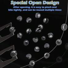250/150pcs Split Shot Fishing Sinkers With Open Mouth Design For Freshwater And Saltwater Fishing - High-Performance Fishing Weights With Secure Clip Attachment For Improved Casting Accuracy And Tackle Efficiency - Sliver - View 6