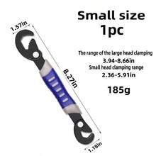 1pc Adjustable Wrench, Multi-Function Open-End Wrench, One Wrench Replaces Many, Labor-Saving Wrench - Multicolor - View 9