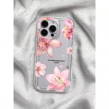 Hibiscus Floral Pattern Print Phone Case Compatible With IPhone & Compatible With  GalaxyCompatible With  Galaxy Waterproof Shockproof Anti-Fall Scratch Resistant - 無色 - 查看 5