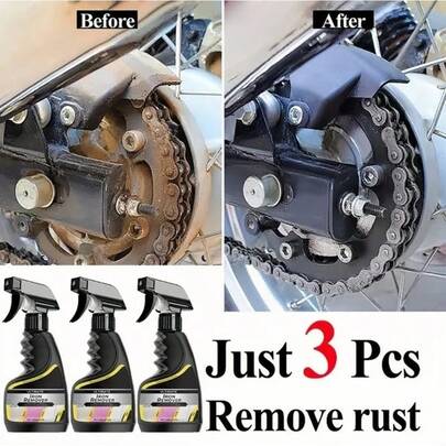 Car Rust Remover Wheel Care Car Exhaust Pipe Rust Removal SprayCleaning Metal Iron Powder Stains Fast Rust Remover