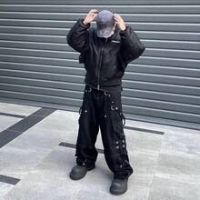 2025 New GRAILZ TALK PROJECT G/R American  Brand Men's Autumn And Winter Thickened Baseball Jacket Cotton Jacket - 黑色 - 查看 3