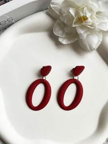 1 Pair Chic Geometric Ear Cuffs, European & American Fashion, Minimalist Design, Versatile For Spring, Summer, Autumn, Winter