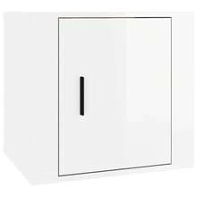 vidaXL Nachttische 2 Stk. Hochglanz-Weiß 50x39x47 Cm - Bianco - Visualizzare 5