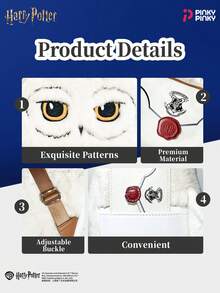 Harry Potter Girl's Hedwig Plush Backpack Large-Capacity Zip Storage Bag For Commute Outing Holiday Party Performances Dress Halloween Christmas Gift For Young Woman & Students & Lady - White - View 8