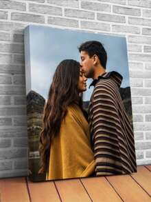 1pc Customized Pet Photo Oil Painting, Personalized Pet Illustration, Can Add Name, Pet Portrait Decor, Home Decoration, Wall Hanging, Personalized Gift, Unique Gift For Her, Unique Gift For Him, Graduation Gift, Ideal Gift For Birthday Or Anniversary, For Girlfriend, Boyfriend, Wife, Husband, Mother, Father, Pet Lover, Pet Owner