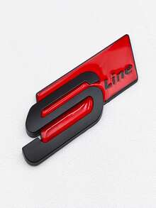 适用于奥迪 Sline A1 A3 A4 A5 A7 Q2 Q5 Q7 TT SQ5 SQ7 B6 B7 的 3D 金属 S LINE 标志造型车贴徽章 - 均碼 - 查看 6