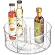 Versatile Divided 9-Inch Clear Lazy Susan Organizer - For Bathroom, Kitchen, Pantry Storage & Everyday Organization - 標準 - 查看 10