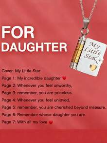 قلادة قلب من الفولاذ المقاوم للصدأ بشكل حروف حب مناسبة للسيدات للاستخدام اليومي هدية عيد ميلاد مجوهرات