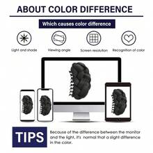 Curly Wig Hair Clip, Synthetic Fiber Wig Hair Clip To Add Volume On Top, Fluffy Hair Clip For Daily Wear, Holiday Party, Wig Accessory - Multicolor - View 5