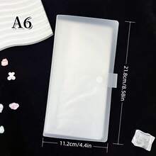 1pc A6 Minimalist Semi-Transparent Card Album, Sticker Storage Album, Planner Material Collection Album, PP Material, KPOP Photo Card Storage, Large Capacity Card Album, A6 Side-Loading Card Album, Suitable For Postcards, Photos, Cards, Stickers, Bills, Notes, Back To School Supplies, Office Document And Receipt Storage - Clear - View 5