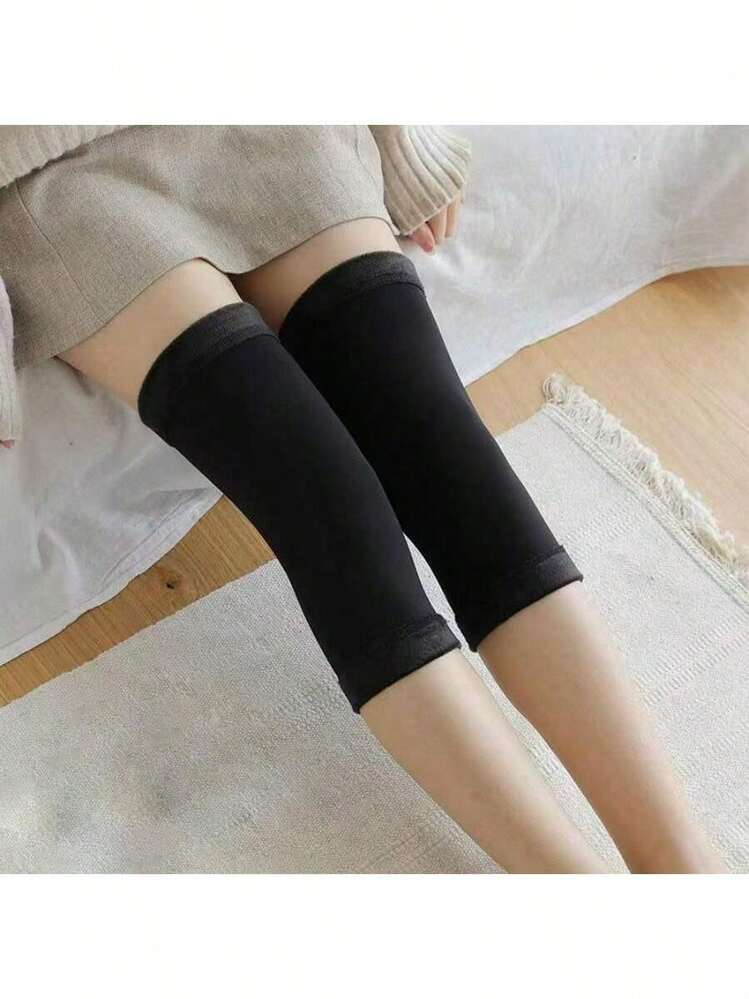 Adult Thick Elastic Fleece Winter Warm Knee Pads Tights, Seamless Fit, Elastic Warm Performance - Multicolor - View 8