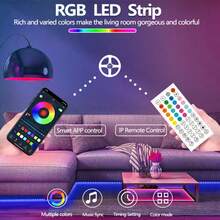 RGB Light Strip, Led Lights For Bedroom, Living Room, GameRooms, Kitchen, Dance Studios, PartyDecor, Holiday Gifts
