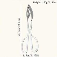 1 Piece Kitchen Cooking Buffet Tongs, 10-Inch Stainless Steel Salad Tongs, Grilling Tongs, Wedding Party Dining Utensils
