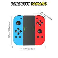 Joypad BT 5.2 RGB para Switch Mando Joy Controller compatible con Nintend Switch/Lite/Oled Joycons Joystick con vibración de 6 ejes - Multicolor - Ver 10