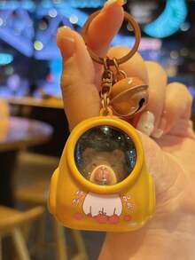 Mochila creativa y romántica con diseño de cielo estrellado, llavero de astronauta con luz nocturna en forma de pequeño oso, llavero con luz nocturna de rata de agua de dibujos animados, llavero con luz nocturna de delfín, llavero con luz ambiente, llavero con forma de traje espacial, regalo perfecto para amigos, accesorios para el coche, colgante para bolso, colgante para mochila, estilo gótico Y2K, regalo de cumpleaños, regalo de fiesta, regalo de Navidad, decoración de oficina - Multicolor - Ver 5