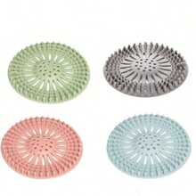 1 Set Of Sewer Hair Collector To Keep The Sewer Clean And Unobstructed, Shower Drainage Filter Hair Collector Set, Home Bathroom Decoration, Toilet, Kitchen Sink, Anti Clogging And Anti Odor Floor Drain Cover - 粉色 - 查看 9