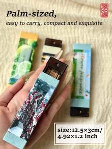 Bețișoare parfumate portabile de 5g pentru aromaterapie, 4 tipuri de parfum, relaxante și calmante, potrivite pentru dormitor, studiu, meditație, yoga, ceai de după-amiază și alte ocazii, pentru toate anotimpurile