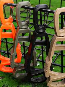 手套夹，重型多功能户外挂钩，工作手套夹，工作手套，执勤腰带夹，建筑工地用，徒步必备，紧凑设计，坚固耐用，实用夹，寻物夹，徒步必备，节省空间，加固夹，实用夹，专业级 - 彩色 - 查看 4