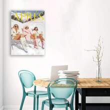 Framed 1PC Funky Apres Ski Girly Canvas Posters Winter Skiing Wall Art Funny Preppy Fashion Club Aesthetic Prints Painting For Living Room Apartment Dorm Wall Decor - Đã đóng khung - Xem 5
