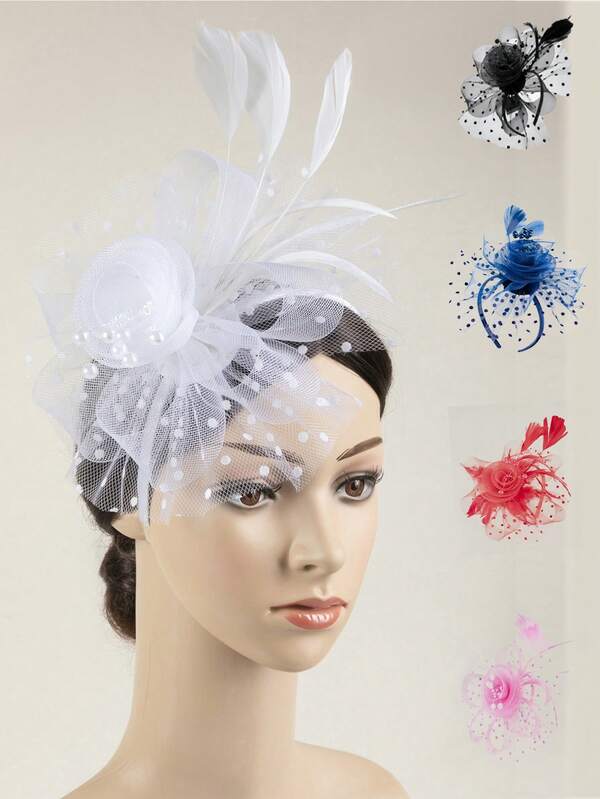 HITYfascinator 1pc Polyester Bow Headband, Suitable For All Seasons
