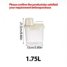 1pc/Laundry Powder Storage Box, Storage Jar With Graduated Measuring Cup, Large Capacity Storage Box, Laundry Detergent Dispensing Container, Cleaning Supplies Storage, Household Items, Suitable For Laundry Room, Bathroom, Toilet Use, Bathroom Accessories - Multicolor - View 11