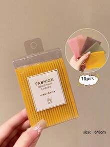 10pcs Self-Adhesive Hair Styling Stickers, Painless Magic Tape Hair Accessories - Multicolor - View 11