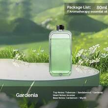 Hotel Grade Essential Oil Diffuser, Long-Lasting Indoor Mist, Aromatherapy Diffuser, Office Air Freshener, Quiet Aroma Diffuser, Home Automatic Fragrance Mist - Rechargeable/Desktop/Wall-Mountable/6 Adjustable Modes/Mood Light/6 Aroma Oils: Lavender, True Self, Gardenia, White Peach Oolong, Serenity, Shangri-La - White - View 13