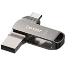 Lexar Unidad Dual JumpDrive D400 USB 3.1 Tipo C y Tipo A, hasta 130 MB/s de Lectura (LJDD400128G-BNQNU)(512GB) - Tipo 1 - Ver 2
