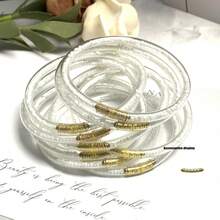 Set de 9 piezas de pulseras de colores con cuentas, estilo princesa de múltiples capas, aptas para que las mujeres las usen en fiestas de Navidad - Cuentas de arroz - Ver 14