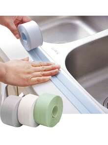 1 Roll Waterproof Bathroom Caulk Tape, Self-Adhesive Mildew-Resistant Sealing Tape For Bathroom, Kitchen, Toilet Crevices, Waterproof And Moisture-Proof