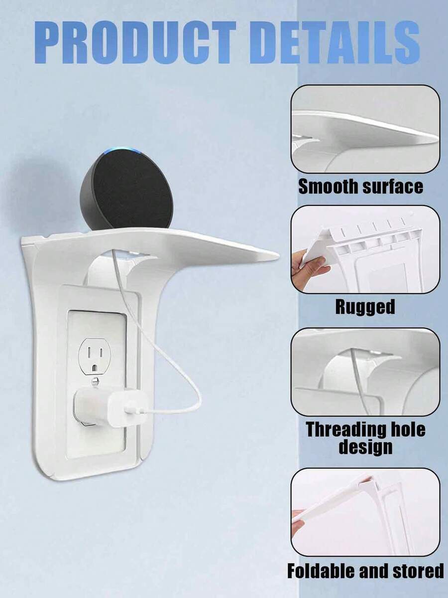 Wall Socket Extender For Live Surge Protectors, C Charging Port - Home And Dormitory Plug Extender