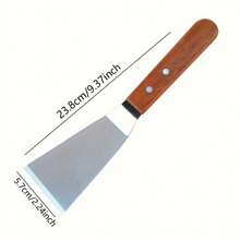 Large Stainless Steel Spatula With Angled Edge And Hardwood Handle - Metal Flipper Ideal For Cast Iron Skillets, Baking Sheets | Perfect Grilling And Home Kitchen Tool, Thanksgiving, Christmas Gift - Multicolor - View 14
