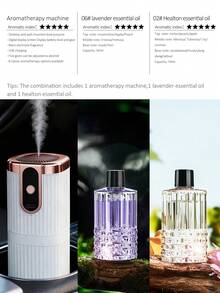 1 máy khuếch tán tinh dầu điện màu trắng, thích hợp sử dụng tại nhà, xe hơi, khách sạn, có thể treo tường/để bàn, 5 chế độ hoạt động, sạc USB, 6 lựa chọn tinh dầu. Thích hợp cho ô tô, nhà ở, phòng khách, phòng ngủ chính và văn phòng. Cung cấp nhiều tùy chọn bộ sản phẩm (Tùy chọn: 1/2/3 chai tinh dầu + 1 máy khuếch tán) để lấp đầy căn phòng bằng hương thơm. - trắng - Xem 20