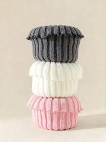 2 Pairs Women's Thick Warm Metal Logo Fashion JK Style Knee High Leg Warmers, Autumn/Winter, Cozy