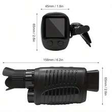 HD 1080P LED Infrared Night Vision Monocular - Perfect For Outdoor Enthusiasts, Hunters & Adventurers: Battery-Powered Digital Device For Hunting, Nighttime Surveillance & Exploration, Hunting Gear, Portable Optics, Precision Engineering, Longrange Viewing, Adventure Seekers - Multicolor - View 6