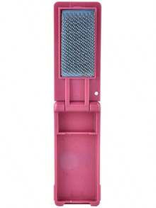 Cepillo de Zapatos de Alambre portátil, Cepillo de Zapatos de Baile de salón Plegable para Baile Latino de Tango de Salsa - Rojo - Ver 8