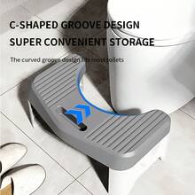 This Ergonomic Toilet Stool Features An Anti-Slip And Thick Design, Specially Made To Provide Support And Convenience For Squatting In The Home Bathroom. It Helps Maintain A Healthier Sitting Posture, Making Using The Toilet More Comfortable, And Its Sturdy Anti-Slip Structure Ensures Reliability.