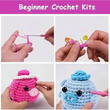EstiloPrincipiantes Ganchillo Kit, Pig RoBo Crochet Kit Completo Amigurumi Craft Knitting Starter Set Con Manual De Usuario Paso A Paso Tutoriales En VideoVersióN Mejorada - 1 - Ver 6