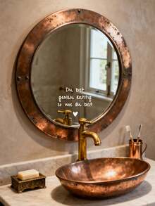 Bộ 1/2 miếng dán gương chống thấm nước truyền cảm hứng "You Are Right" - Miếng dán tường năng lượng tích cực/khẳng định tích cực với họa tiết trái tim | Thích hợp cho phòng tắm, gương trang điểm, cửa ra vào, cửa sổ & trang trí nhà cửa, phụ kiện trang trí nhà cửa truyền cảm hứng - Nhiều màu - Xem 7