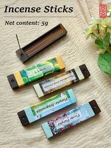 Bețișoare parfumate portabile de 5g pentru aromaterapie, 4 tipuri de parfum, relaxante și calmante, potrivite pentru dormitor, studiu, meditație, yoga, ceai de după-amiază și alte ocazii, pentru toate anotimpurile