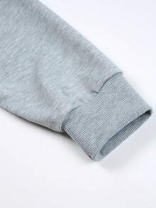 Hombre004 Parte superior de ropa para casa, cómoda y abrigada Sudadera de cuello redondo de moda,top deportivo y jersey informal con envío local desde México - Gris - Ver 7