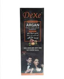 Lattafa Champu Tinte Negro Dexe 420ml, Champú tiñe canas cubre 100 % ,Champú con aceite de argán, colágeno aloe vera Tinte instantáneo en 8 min NOVEDAD - Negro - Ver 4